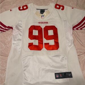Nike 49ers White Jersey with Red Accents